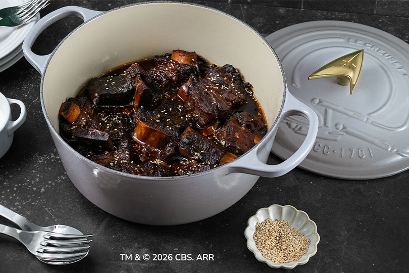 Slow-Braised Short Ribs with Malted Caraway and Onion
